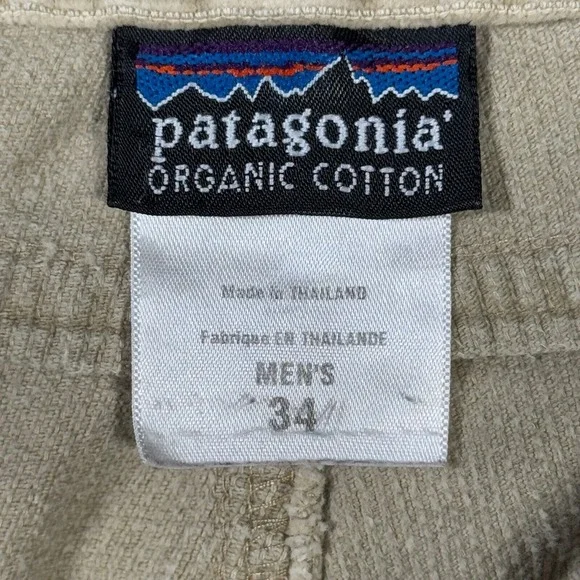 Patagonia‎ Pants Mens 34x32 (Actual 33x32) Beige Corduroy